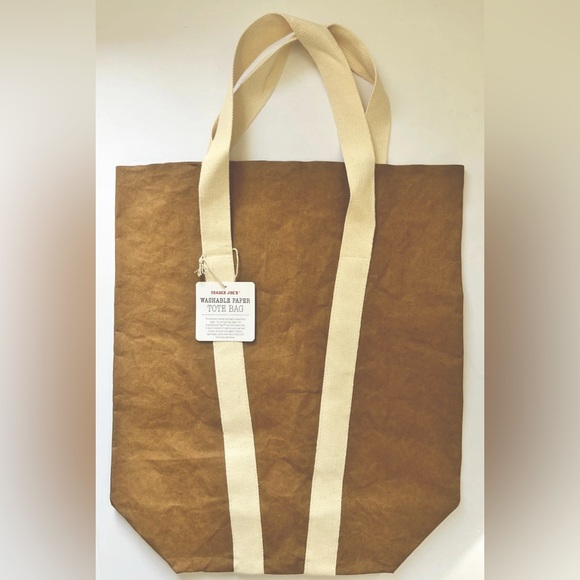 Handbags - Trader Joe’s Paper Bag Tote with white band